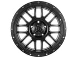 ICON Alpha 20x9 5x150 16mm Offset 5.625in BS 110.1mm Bore Satin Black/Milled Windows Wheel