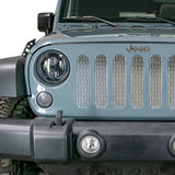 DV8 Offroad 2007-2018 Jeep JK Brushed Grille Inserts