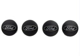 Ford Racing Car Black and Chrome Wheel Cap