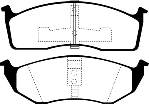 EBC 93-94 Chrysler Concorde 3.3 Redstuff Front Brake Pads