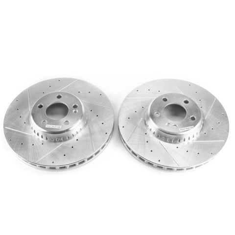Power Stop 15-18 Mercedes-Benz C300 Front Evolution Drilled & Slotted Rotors - Pair