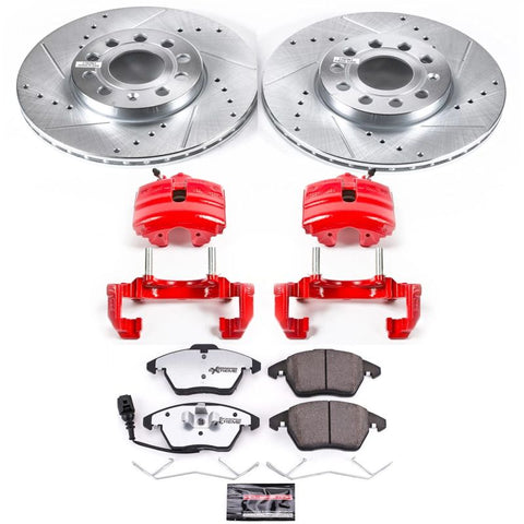 Power Stop 10-12 Audi A3 Z26 Street Kit w/ Calipers - Front