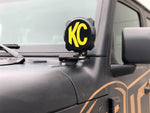 KC HiLiTES Jeep JL/JT A-Pillar/Cowl Mount Kit w/6in. Gravity LED Pro6 Spot Beam Lights