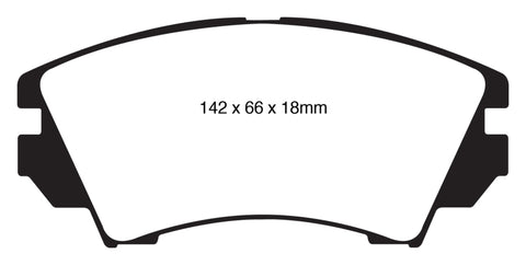 EBC 10+ Buick Allure (Canada) 3.0 Greenstuff Front Brake Pads