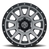 ICON Compression 17x8.5 6x5.5 25mm Offset 5.75in BS 93.1mm Bore Titanium Wheel