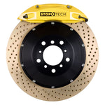 StopTech 2015 VW GTI Front BBK w/ Yellow ST-40 Caliper Zinc Drilled 328X28 2pc Rotor