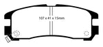 EBC 92-96 Mitsubishi Expo Greenstuff Rear Brake Pads