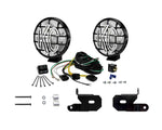 KC HiLiTES Jeep JL/JT A-Pillar Mount Light Kit w/Apollo Pro Halogen Lights 100w Spread Beam - Black