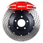 StopTech 14-15 BMW M3 / M4 Rear BBK w/ Red ST-40 Calipers Drilled 380x32mm Rotors
