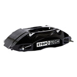 StopTech 87-93 Ford Mustang Front BBK w/ Black ST-40 Calipers Slotted 332x32mm Rotors/Pads/SS Lines