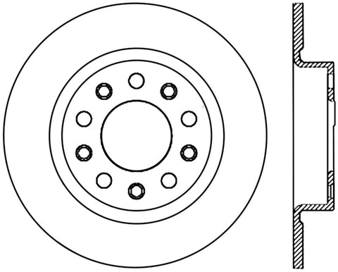 StopTech 2013-2014 Dodge Dart Slotted Right Rear Cryo Rotor