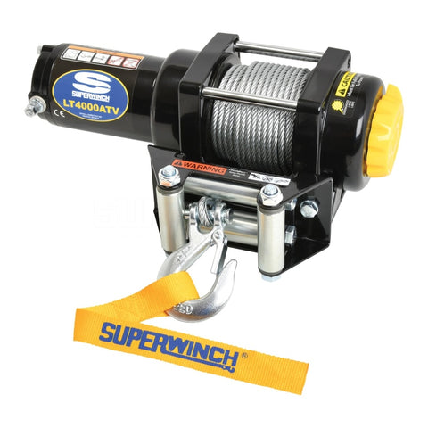 Superwinch 4000 LBS 12 VDC 3/16in x 50ft Steel Rope LT4000 Winch