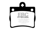 EBC 95-97 Mercedes-Benz C220 (W202) 2.2 (Single Pin Rear) Greenstuff Rear Brake Pads