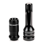 Raceseng TNR-1 Titanium Lug Nut Set - M14x1.5mm / R14 Floating Seat - Brushed Black