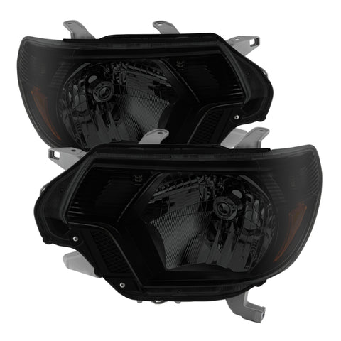 Xtune Toyota Tacoma 2012-2015 OEM Style Headlights Black Smoked HD-JH-TTA12-AM-BSM