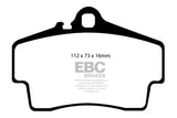 EBC 98-05 Porsche 911 (996) (Cast Iron Rotor only) 3.4 Carrera 2 Orangestuff Rear Brake Pads