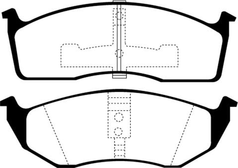 EBC 93-94 Chrysler Concorde 3.3 Yellowstuff Front Brake Pads