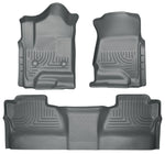 Husky Liners 14 Chevrolet Silverado/GMC Sierra WeatherBeater Grey Front & 2nd Seat Floor Liners