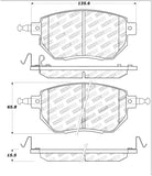 StopTech Street Touring 03-11/05 Infinity / 05-06 Nissan Front Brake Pads