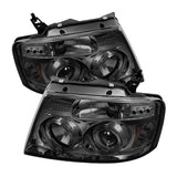 Spyder Ford F150 04-08 Projector Headlights Version 2 LED Halo LED Smke PRO-YD-FF15004-HL-G2-SM