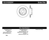 Stoptech 10 Hyundai Genesis Coupe Track Rear Performance Cryo Rotor