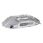 StopTech 01-06 BMW 330CI / 06-08 BMW Z4 Front BBK Silver ST-40 Calipers 332x32 Slotted Rotors