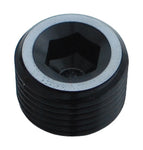 Fleece Performance Universal 1/8in NPT Hex Socket Plugs Black