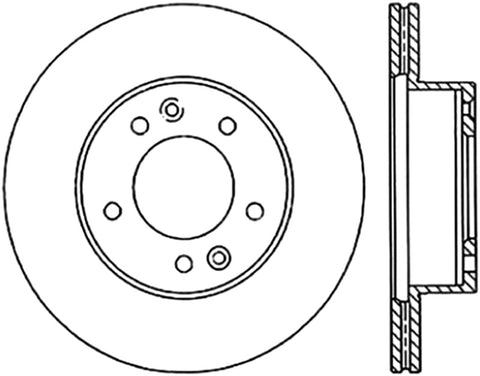 StopTech Cryo Slotted Sport Brake Rotor 86-91 Mazda RX-7 Front Left