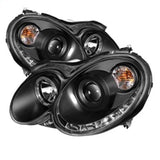 Spyder Mercedes Benz CLK 03-09 Projector Halogen Model- LED Halo DRL Blk PRO-YD-MBCLK03-DRL-BK