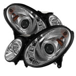 Spyder Mercedes Benz E-Class 07-09 Projector Headlights Halogen - DRL Chrm PRO-YD-MBW21107-DRL-C