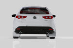 Rally Armor 2019+ Mazda3 GT Sport Hatch UR Black Mud Flap w/ White Logo