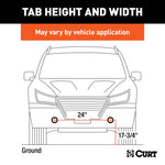 Curt Custom Tow Bar Base Plate for 97-06 Jeep Wrangler TJ