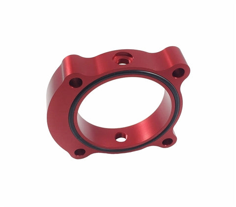 Torque Solution Throttle Body Spacer (Red): Hyundai Sonata 2.0T