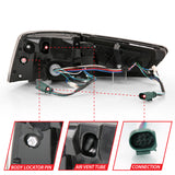 ANZO 2012-2018 Audi A6 LED Taillight Black Housing Clear Lens 4 pcs (Sequential Signal)
