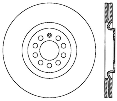 StopTech Cryo Slotted Sport Brake Rotor - Left
