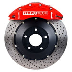 StopTech 07-09 Escalade/Subarban/Tahoe/Yukon Front BBK w/ Red ST-60 Calipers Drilled 380x35mm Rotor