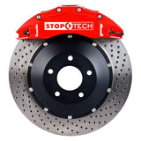 StopTech 07-09 Escalade/Subarban/Tahoe/Yukon Front BBK w/ Red ST-60 Calipers Drilled 380x35mm Rotor