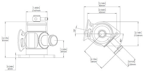 BOV Kompact HKS Plumb Back