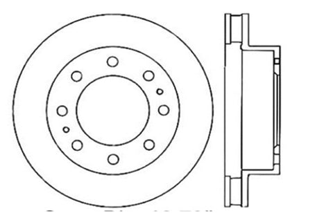 StopTech 00-08 Chevy Avalanche Slotted & Drilled Right Front Rotor