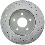 StopTech Select Sport 99-04 Jeep Grand Cherokee SportStop Slotted & Drilled Front Right Rotor