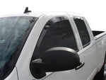 AVS 07-13 Chevy Silverado 1500 Ext. Cab Ventvisor Low Profile Deflectors 4pc - Smoke