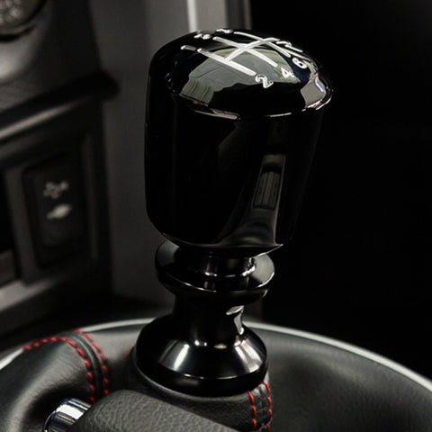 Raceseng Ashiko Shift Knob (Gate 3 Engraving) M12x1.25mm Adapter - Black Gloss