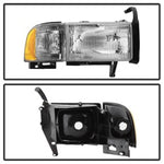 xTune 94-01 Dodge Ram 1500 (Excl Sport) OEM Style Headlight w/Corner - OEM Right (HD-JH-DR94-OE-R)