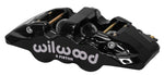 Wilwood Caliper-Aero6-R/H - Black 1.62/1.12/1.12in Pistons 1.25in Disc