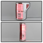 Spyder 18-19 Ford F-150 (w/Blind Spot Sensor) LED Tail Lights - Chrome (ALT-YD-FF15018-LED-C)