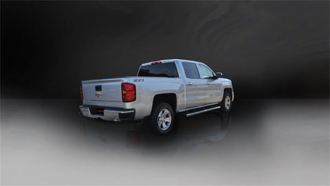 Corsa 14 GMC Sierra/Chevy Silv 1500 Crew Cab/Short Bed 5.3L V8 Black Sport Single Side CB Exhaust