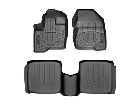WeatherTech 10-14 Lincoln MKT Front and Rear Floorliners - Black