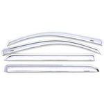 AVS 15-18 Chevy Silverado 2500 Ext. Cab Ventvisor Front & Rear Window Deflectors 4pc - Chrome