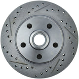 StopTech 68-73 Ford Mustang Select Sport Slotted & Drilled Front Right Rotor