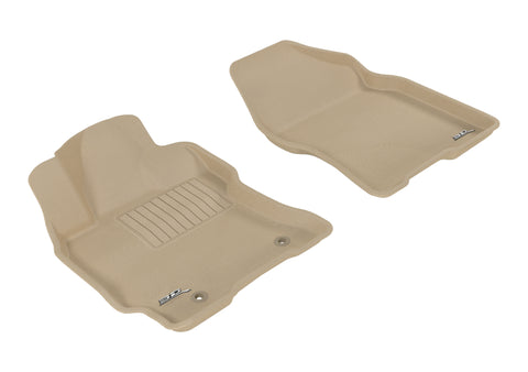 3D MAXpider 2004-2009 Toyota Prius Kagu 1st Row Floormat - Tan